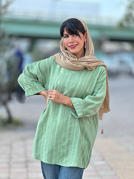 شومیز کوک دوزی یقه هفت g