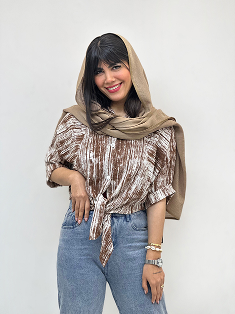 شومیز گره ای خفاشی