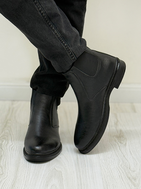 بوت مردانه چرم (بغل کش)