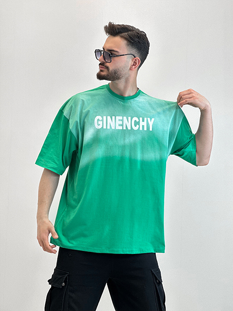 تیشرت پنبه باکسی (برفکی GINENCHY)
