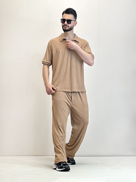 ست نیم زیپ مراکشی یقه دار G