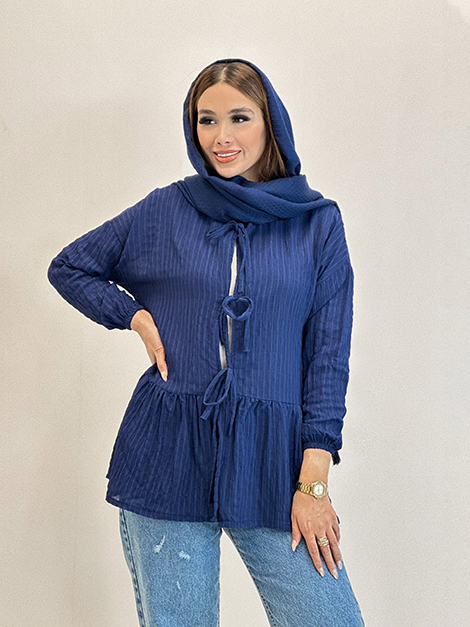 مانتو عروسکی جلو بند دار