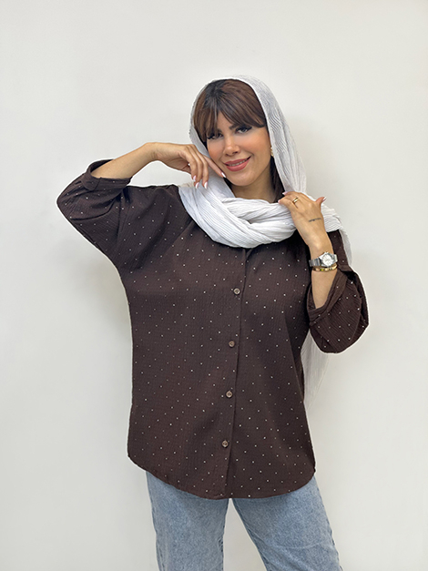 مانتو اکلیل خالدار زنانه